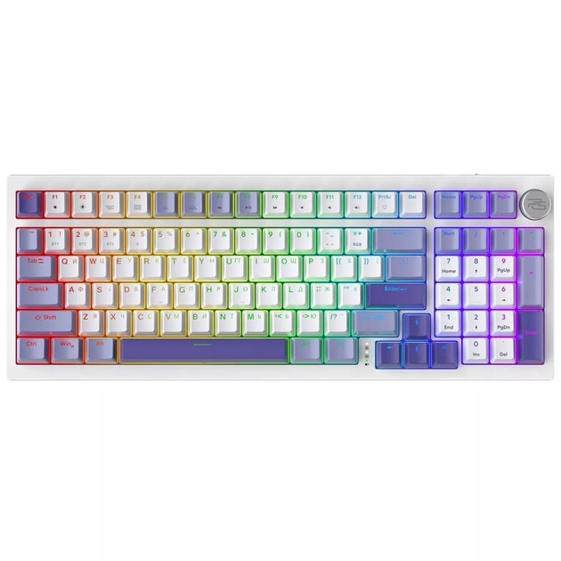 Игровая беспроводная клавиатура с подсветкой Proove Gaming Slicker механическая (Ukraine Layout) Белая - изображение 1