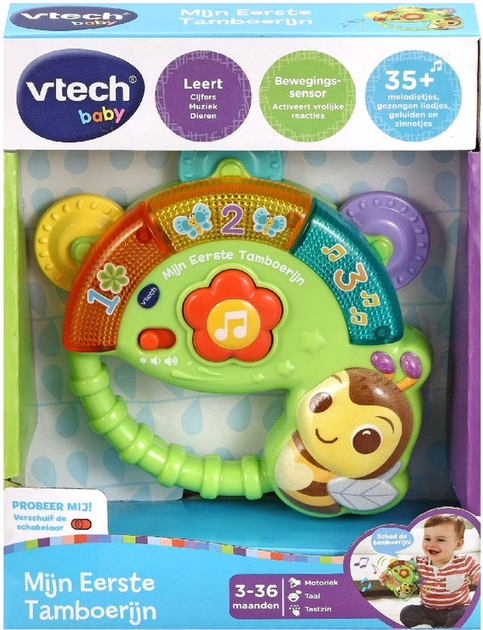 Інтерактивна іграшка VTech Baby Мій перший тамбурин (3417765586231) - зображення 2