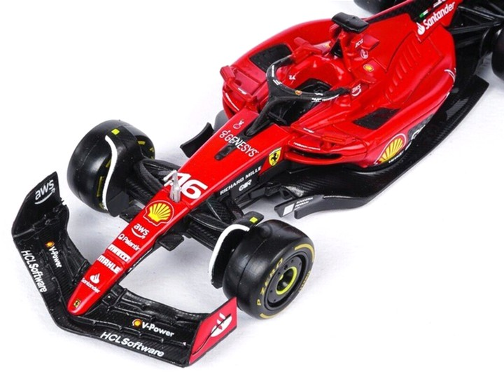 Модель автомобіля Bburago Ferrari F1 Шарль Леклер 1:43 2023 Червоний (8719247866431) - зображення 2