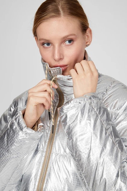 Жіночий сріблястий пуховик W-OLF Diesel L A03145 0SEAH – Брендовий