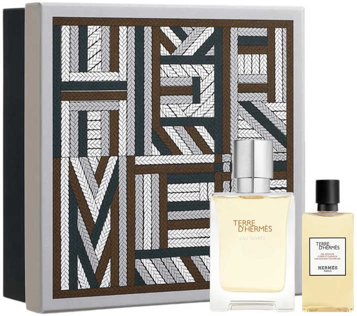 Zestaw upominkowy męski Hermes Terre d'Hermes Eau Givree Woda perfumowana 100 ml + Żel pod prysznic 80 ml (3346130417194) - obraz 1