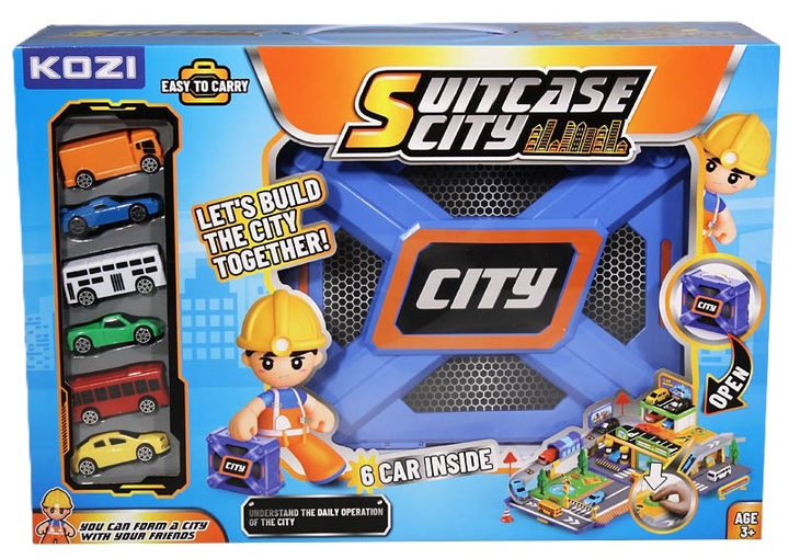 Zestaw do zabawy Swede Suitcase City (5902496170852) - obraz 1