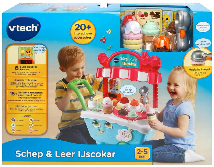 Інтерактивний набір для навчання та гри VTech Scoop & Learn Ice Cream Cart (3417766007230) - зображення 7