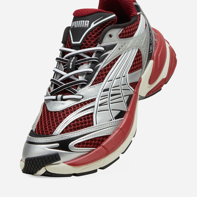 Buty sportowe męskie Puma Velophasis Phased 389365-14 42 (8UK) Czerwony/Srebrny (4067979309202) - obraz 6