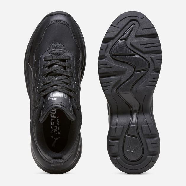 Sneakersy damskie na wysokiej platformie Puma Cilia Wedge 393915-03 39 (6UK) Czarne (4099683070765) - obraz 4