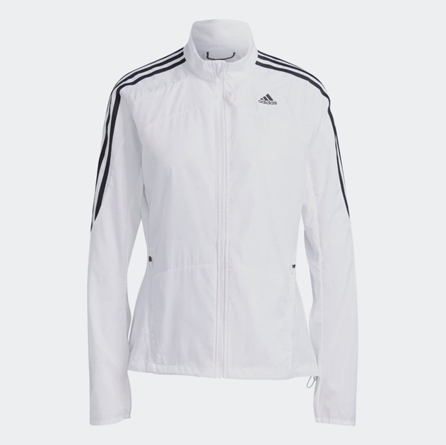 Kurtka wiatrówka damska do biegania adidas Marathon Jkt W GK6061 XL Biała (4064044053916) - obraz 7