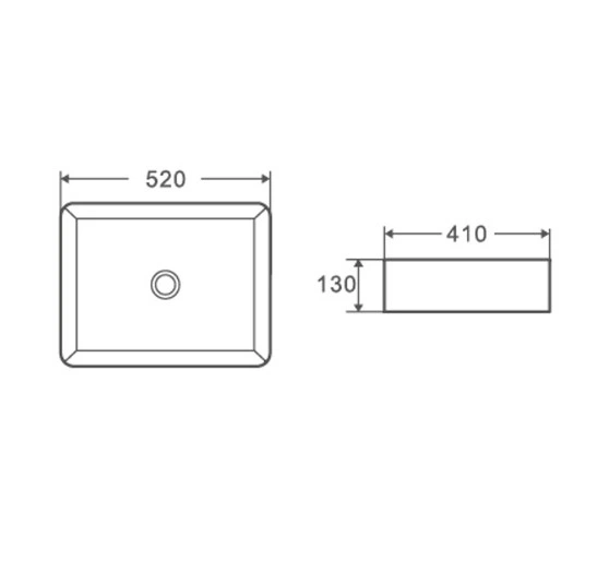 Раковина накладная Mixxus Premium Quadro-0102 (MP6488) - Фото 2 Раковина накладная Mixxus Premium Quadro-0102 (MP6488) - изображение 2