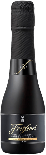 Вино ігристе Freixenet Cordon Negro Gran Seleccion Cava біле брют 0.2 л 11.5% (8410036009298) - зображення 1