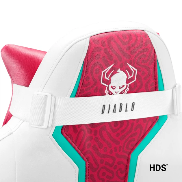 Fotel gamingowy Diablo X-One 2.0 Normal Size Candy Rose (5902560338409) - obraz 9