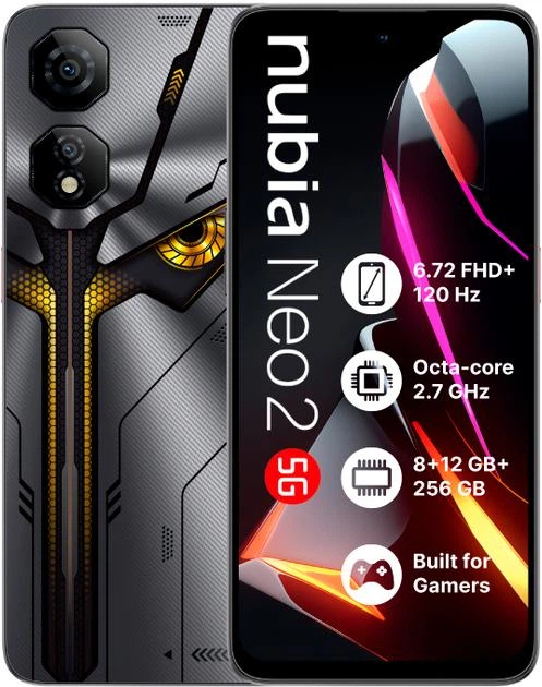 Смартфон ZTE Nubia Neo 2 5G 8/256GB Grey - Фото 1 Смартфон ZTE Nubia Neo 2 5G 8/256GB Grey - зображення 1