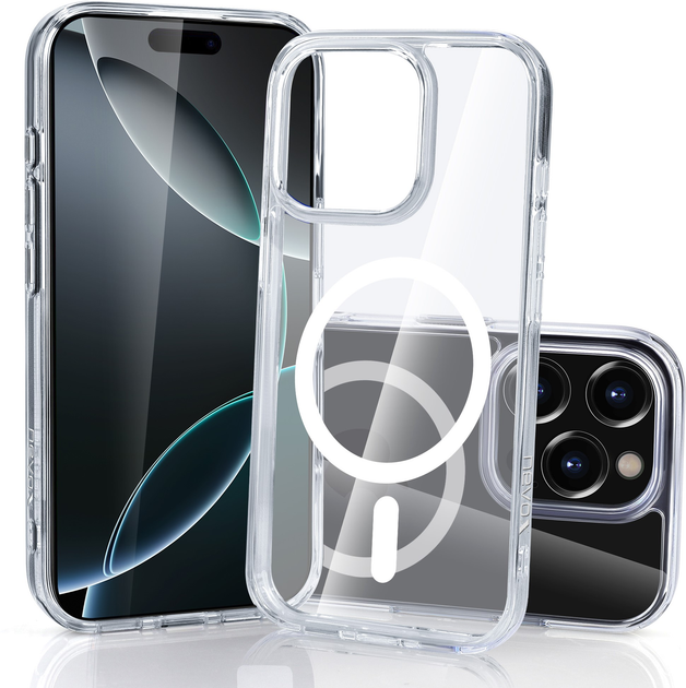 Etui Nevox StyleShell SHOCKFlex MagSafe do Apple iPhone 16 Pro Max Transparent (4250686413892) - obraz 4
