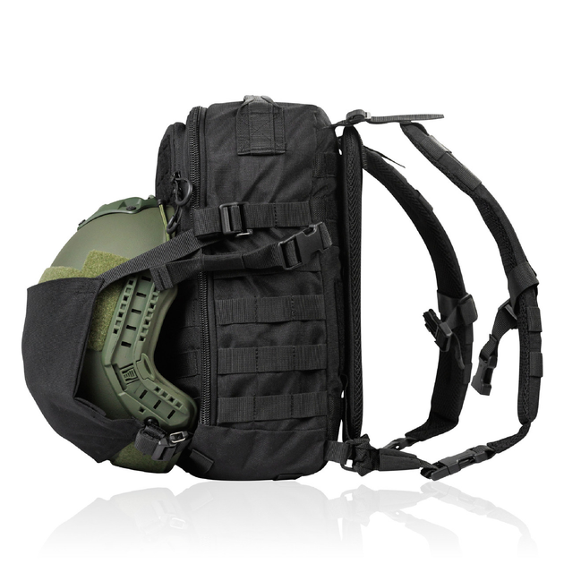 Тактический рюкзак DM20 на 20 л. Cordura 1000D. Крепление Molle. Черный - изображение 2