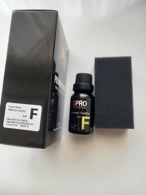 Нанокерамика жидкое стекло DPRO Type F Nano Ceramic для авто 12 мл гидрофобное покрытие - изображение 3