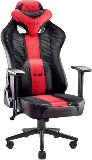 Fotel gamingowy Diablo X-Player 2.0 Kido Crimson/Anthracite (5902560337792) - obraz 2