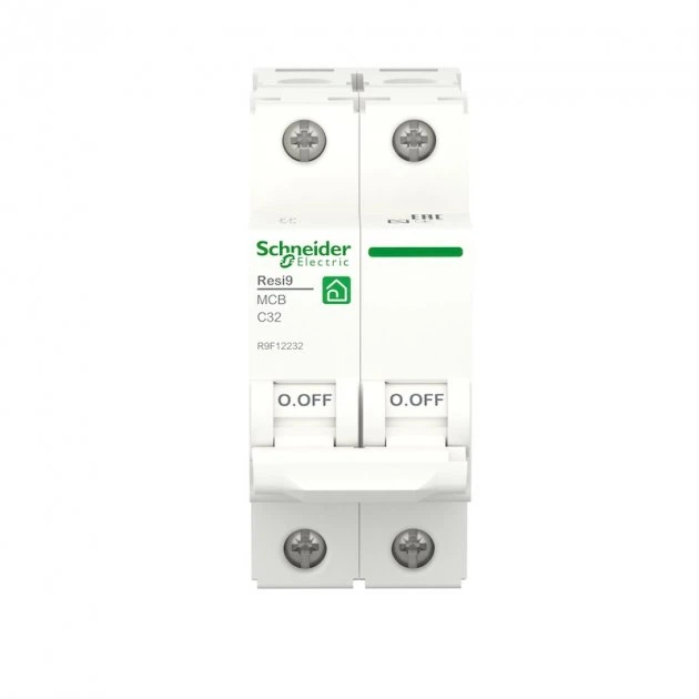 Автоматический выключатель 2 пол. 32А С, 6kA "SCHNEIDER Resi9" R9F12232 - изображение 2