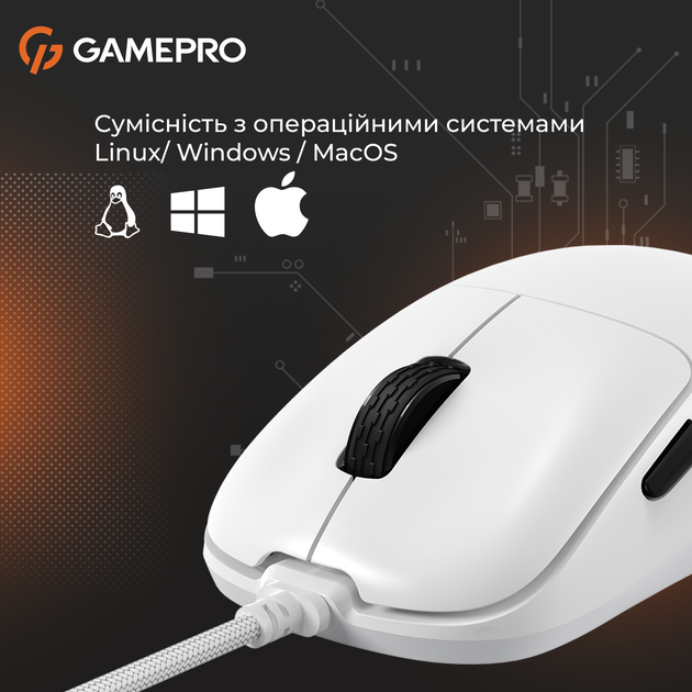 Мышка GamePro GM690W White 312334 - изображение 8