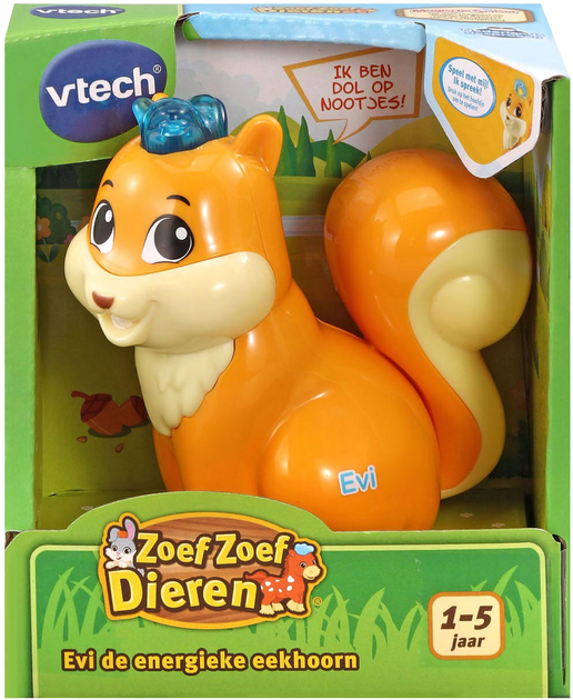 Interaktywna wiewiórka Vtech Zoef Zoef Animals Evi The Energetic Squirrel (3417765242236) - obraz 2