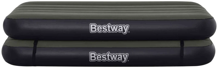 Надувная велюровая кровать матрас 3в1 Bestway 67922 с ремкомплектом 188х99х25/51 см - изображение 3