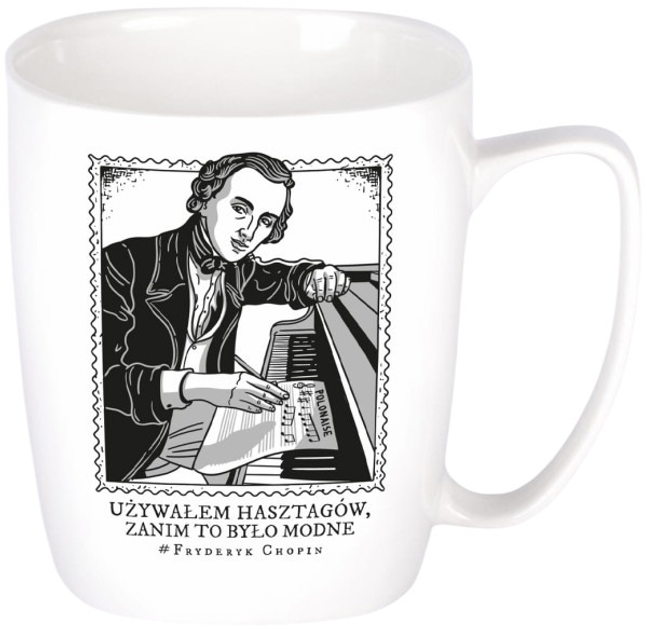 Kubek porcelanowy Nadwyraz Fryderyk Chopin 380 ml (5905159721613) - obraz 1