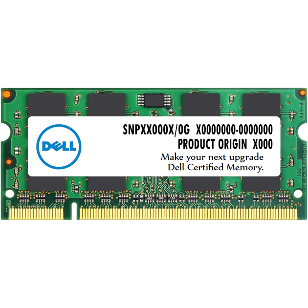 Оперативна пам'ять Dell SODIMM DDR2 2Gb 533MHz PC2-4200 (SNPTF740C/2G) - изображение 1
