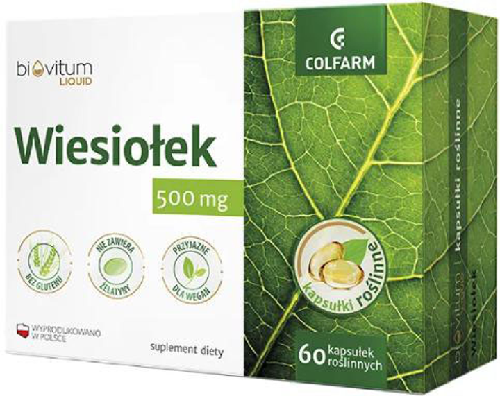 Witaminy Colfarm Biovitum Liquid Wiesiolek 60 kapsułek (5901130358441) - obraz 1