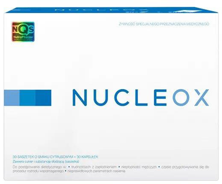 Вітаміни NutroPharma Nucleox PRO 30 пакетиків + 30 капсул (5907513003847) - зображення 1