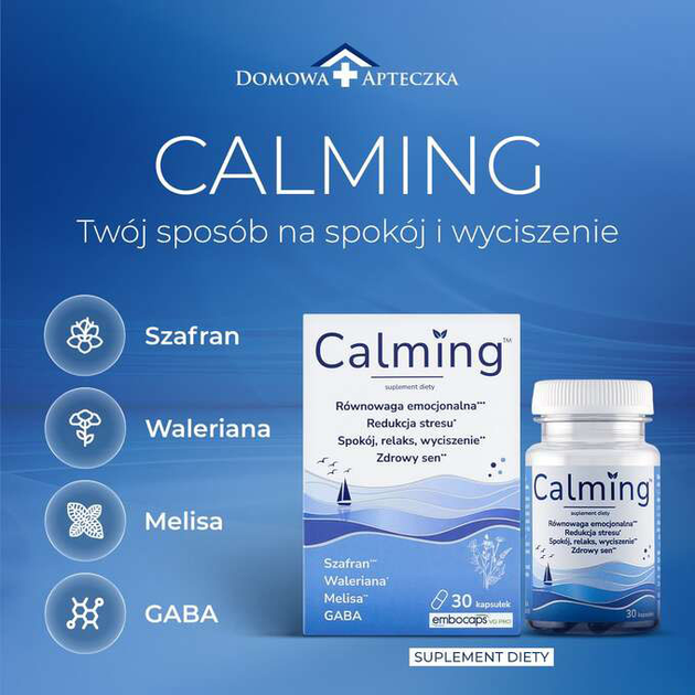 Naturalny suplement diety Domowa Apteczka Calming 30 kapsułek (5906058146118) - obraz 7