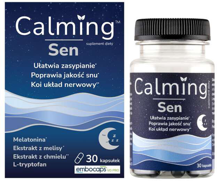 Дієтична добавка Domowa Apteczka Calming Sen 30 капсул (5906058146125) - зображення 1