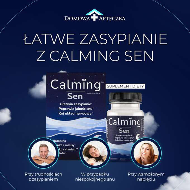 Naturalny suplement diety Domowa Apteczka Calming Sen 30 kapsułek (5906058146125) - obraz 6