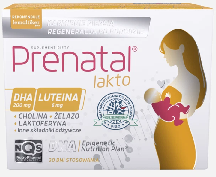 Probiotyk Nutropharma Prenatal Lakto 30 kapsułek Lakto 1 + 30 kapsułek Lakto 2 (5904161800996) - obraz 1