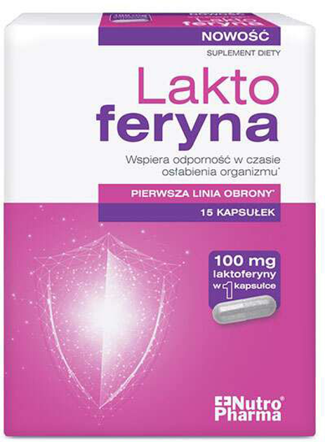 Probiotyk Nutropharma Laktoferyna 15 kapsułek (5904161800743) - obraz 1