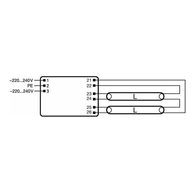 Баласт електронний QUICKTRONIC FIT 5/8 2x54-58 Osram (4008321873842) - зображення 5