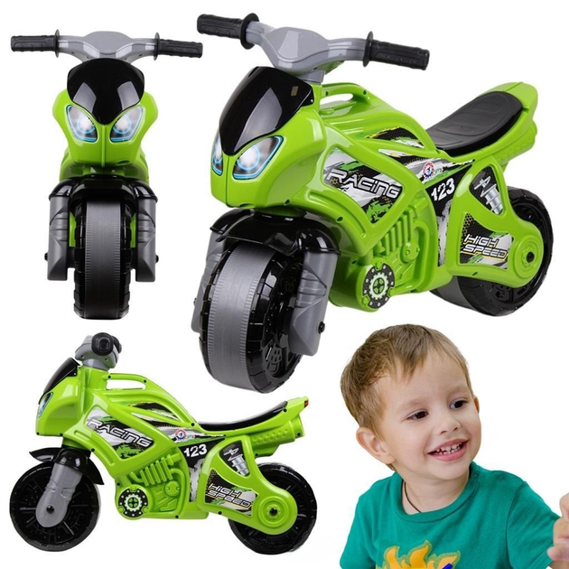 Мотоцикл-каталка Technok Bike Зелений (4823037605859) - зображення 3