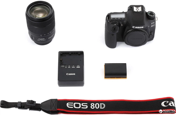 Фотоапарат Canon EOS 80D EF-S 18-135mm IS Nano USM Kit (1263C040