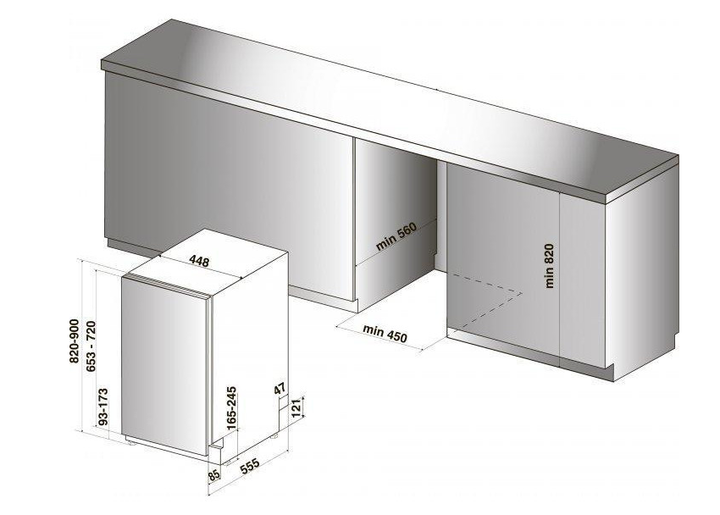 Посудомоечная машина Indesit DSIC 3M19 - изображение 3