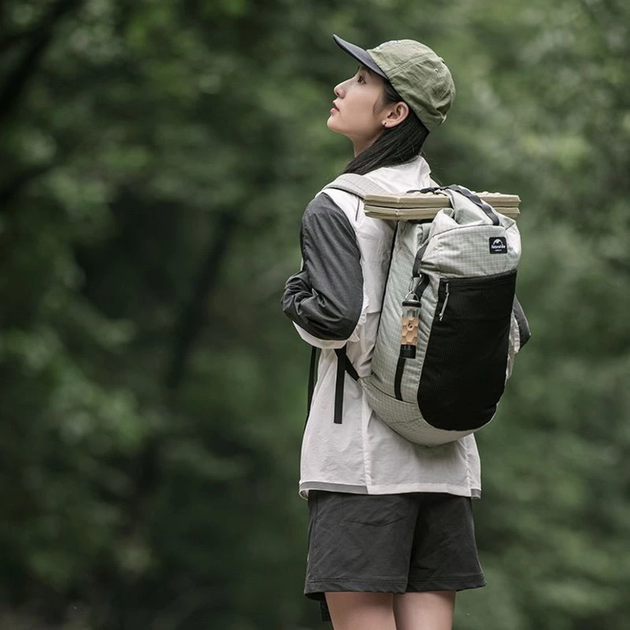 Рюкзак туристичний Naturehike NH20BB206, 20л. Графіт в клітинку - зображення 3