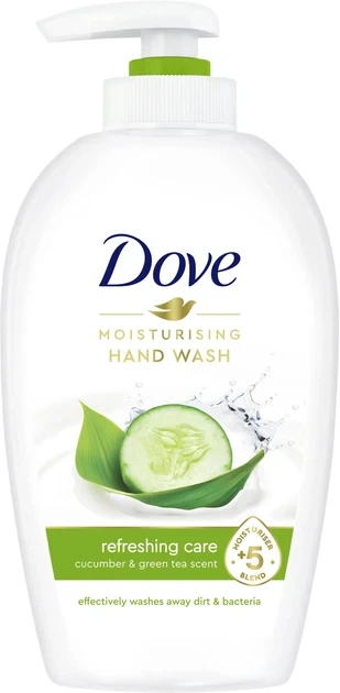 Рідке крем-мило Dove Go Fresh огірок 250 мл - Фото 1 Рідке крем-мило Dove Go Fresh огірок 250 мл - зображення 1