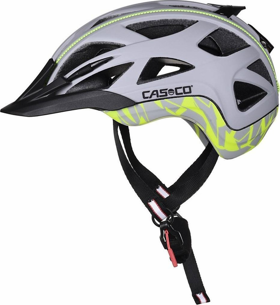 Kask rowerowy Casco Activ2 Srebrny-Neon M 56-58 cm (4031381010254) - obraz 2