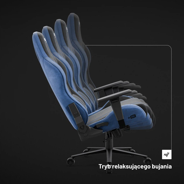 Fotel gamingowy Diablo Chairs X-One 2.0 Normal Size Night Blue (5904405577981) - obraz 3