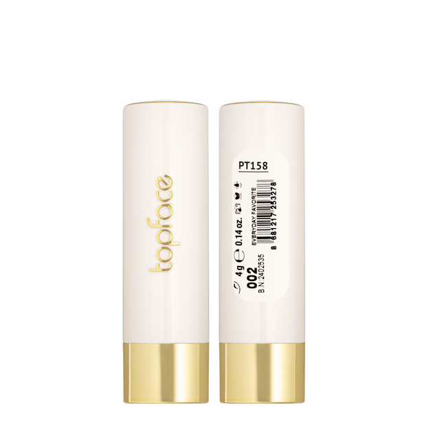 Помада для губ матовая topface Soft Matte Lipstick PT158, 002 Everyday Favorite/Розово-нюдовая - Фото 3 Помада для губ матовая topface Soft Matte Lipstick PT158, 002 Everyday Favorite/Розово-нюдовая - изображение 3