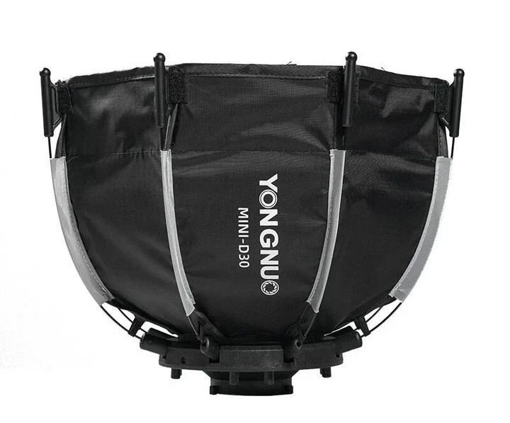 Портативный софтбокс октобокс Yongnuo Mini-D30 30 см Mini Bowens со сотами для видеосвета YN150 и YN150S - изображение 3