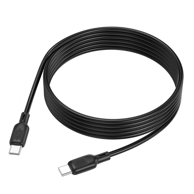 Кабель USB Borofone BX113 Silicone Type-C to Type-C 60W 2m Колір Чорний - изображение 6