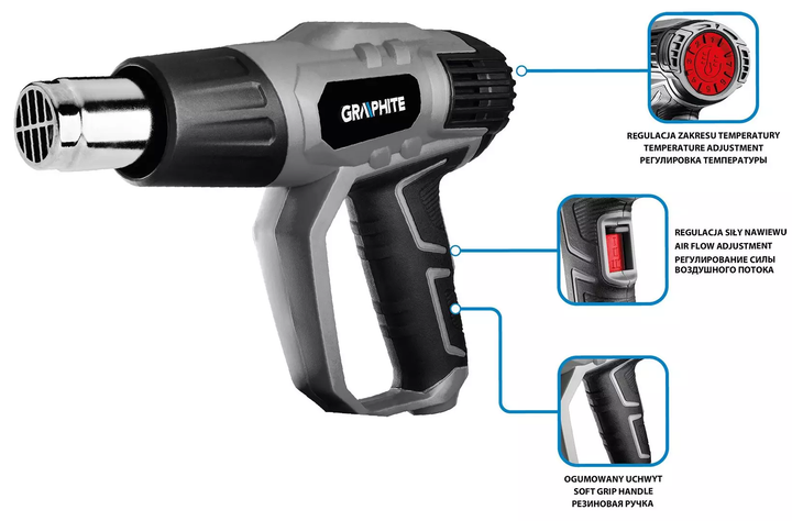 Opalarka Graphite 2000 W 59G526 (5902062086747) - obraz 13