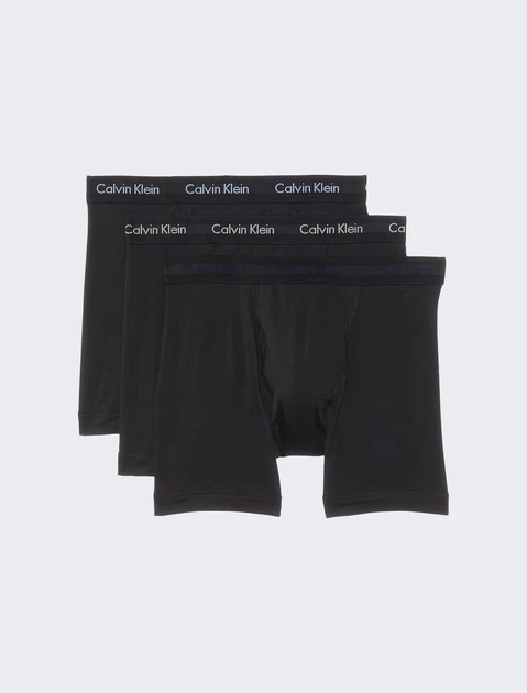 Набор трусов боксеры 3 шт. Calvin Klein M Черный (CK-110) - Фото 1 Набор трусов боксеры 3 шт. Calvin Klein M Черный (CK-110) - изображение 1