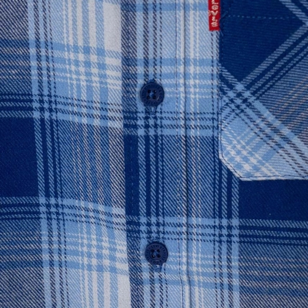 Підліткова сорочка в клітинку для хлопчика Levi's 9EG893-U85 16A 170-176 см Синя (3666643043773) - зображення 3