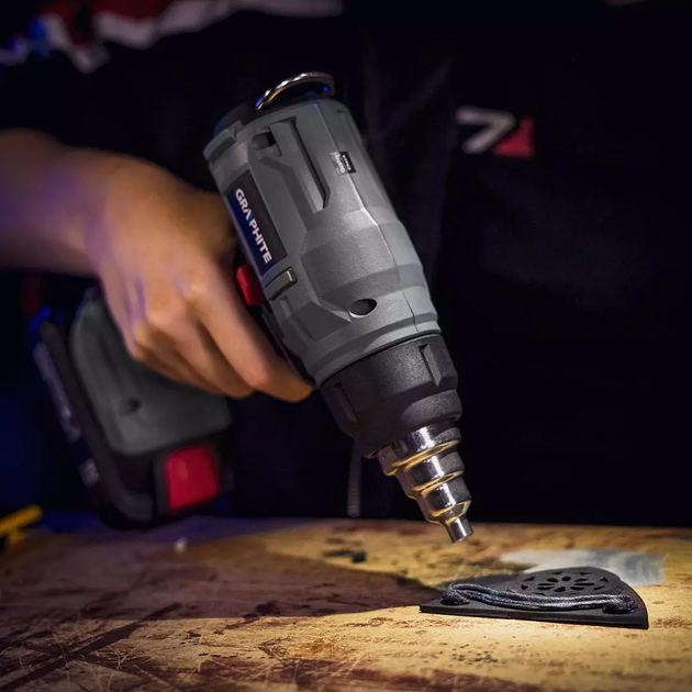 Будівельний фен акумуляторний Graphite Energy+ 18V 58G082 без акумулятора та зарядного пристрою (5902062503497) - зображення 11