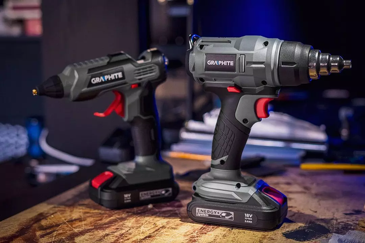 Будівельний фен акумуляторний Graphite Energy+ 18V 58G082 без акумулятора та зарядного пристрою (5902062503497) - зображення 12