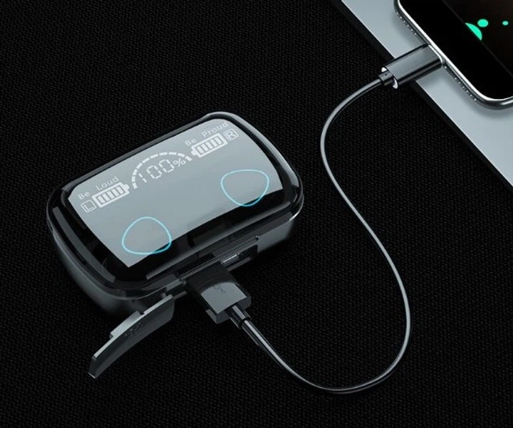 Беспроводные вакуумные M10 MDR Bluetooth наушники вкладыши с кейсом - изображение 5