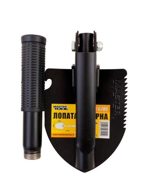 Лопата саперная MASTERTOOL 95х125х415 мм складная с чехлом 14-6280 - Фото 4 Лопата саперная MASTERTOOL 95х125х415 мм складная с чехлом 14-6280 - изображение 4