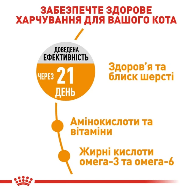 Сухий корм Royal Canin HAIR&SKIN CARE підтримка здоров'я шкіри та шерсті для кішок 10 кг - изображение 3